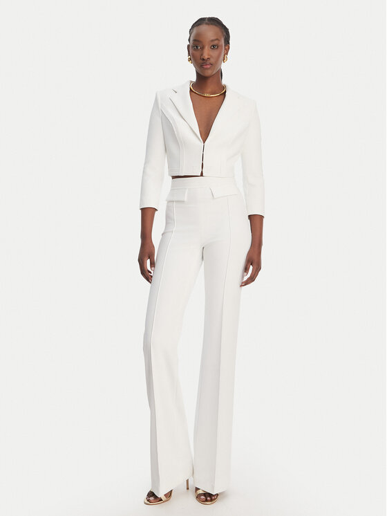 Elisabetta Franchi Elisabetta Franchi Сако GI-222-61E2-V420 Бял Regular Fit