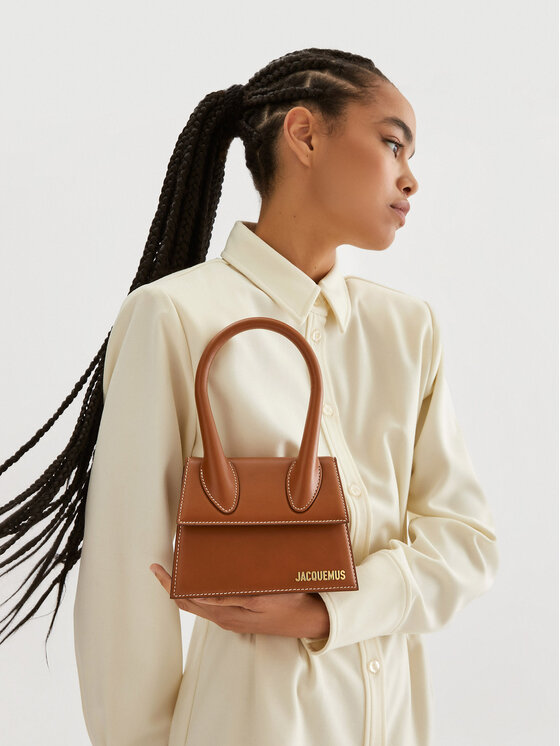 JACQUEMUS JACQUEMUS Kabelka Le Chiquito Moyen 213BA002-3072 Hnedá