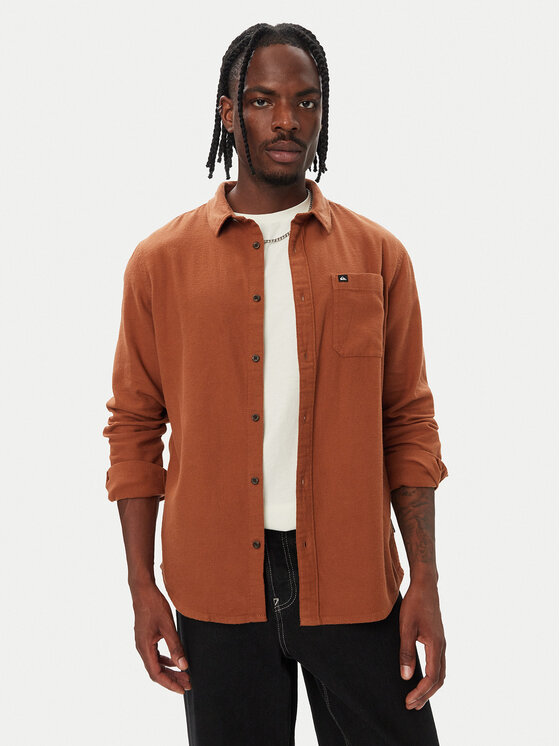 Quiksilver Quiksilver Πουκάμισο EQYWT04651 Ανοιχτό καφέ Regular Fit