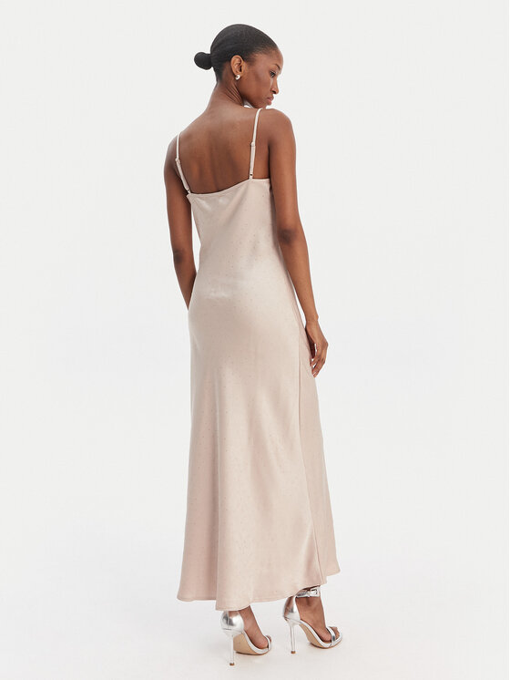 Guess Guess Официална рокля W6RK50 WJ732 Бежов Classic Fit