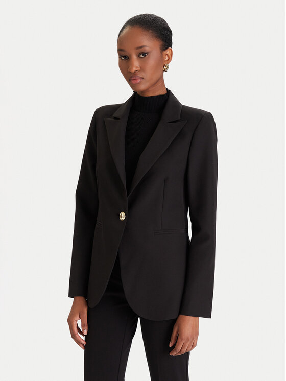 Rinascimento Rinascimento Sacou CFC0126224003 Negru Regular Fit