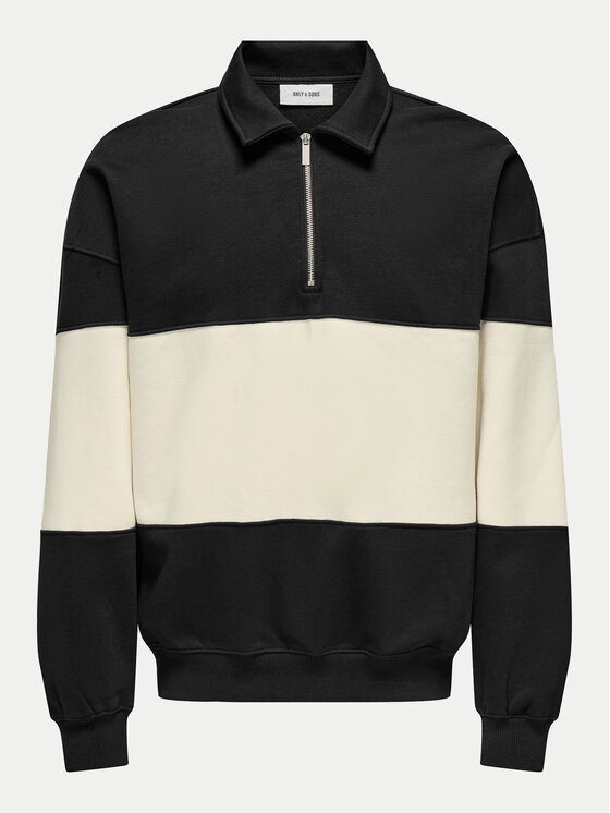 Only & Sons Only & Sons Bluza Byorn 22031400 Czarny Oversize