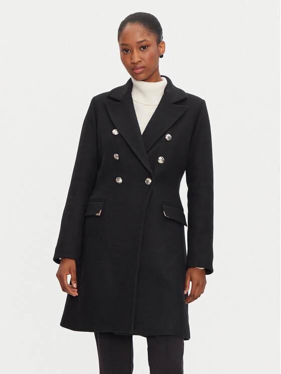 Morgan Morgan Cappotto di lana 242-GATI.F Nero Regular Fit