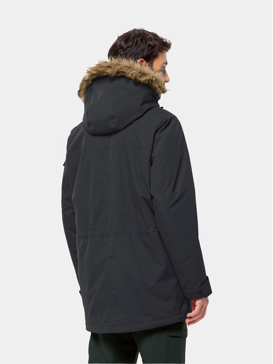 Jack Wolfskin Jack Wolfskin Zimné bundy Glacier Canyon Parka 1107674 Čierna Regular Fit