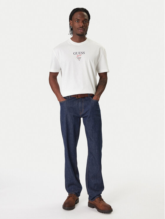 Guess Jeans Guess Jeans Jeansy M6RA1B D002G Granatowy Relaxed Fit