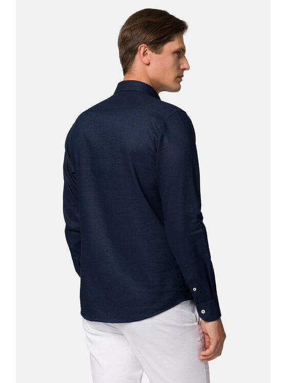 Lancerto Lancerto Koszula Lucy KO073123000021 Granatowy Slim Fit