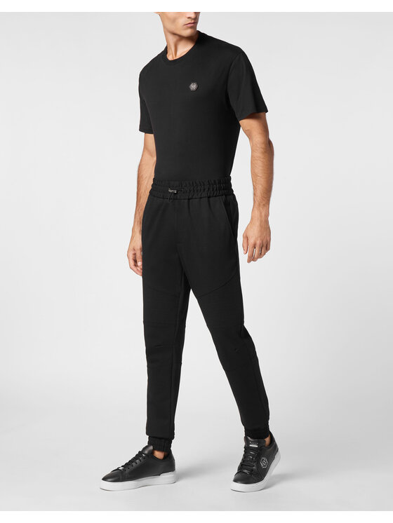 PHILIPP PLEIN PHILIPP PLEIN Jogger nohavice 9373 Čierna Jogger Fit