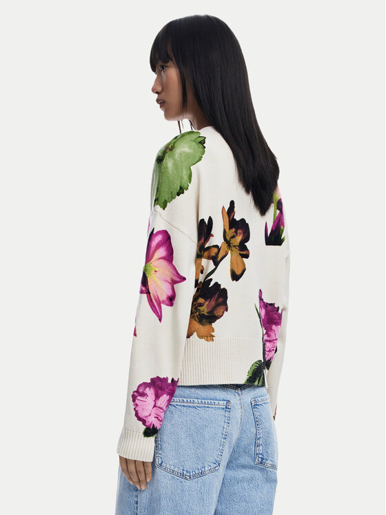 Desigual Desigual Ζακέτα Vania 25SWJF34 Μπεζ Loose Fit