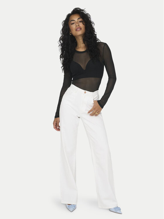 JDY JDY Majica Elsa 15303787 Crna Slim Fit