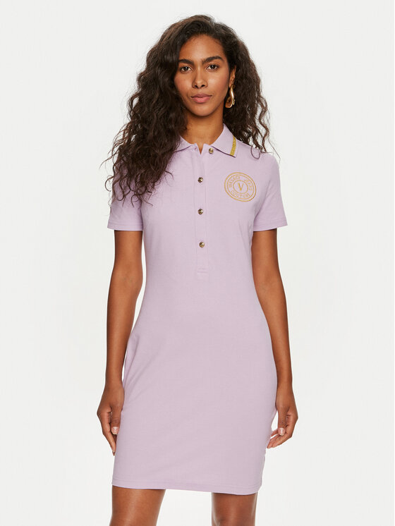Versace Jeans Couture Versace Jeans Couture Kleid für den Alltag 76HAOT03 Violett Regular Fit