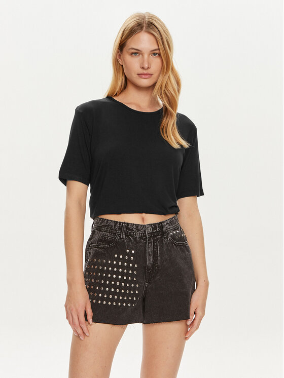 JDY JDY Футболка Mila 15330819 Чорний Regular Fit