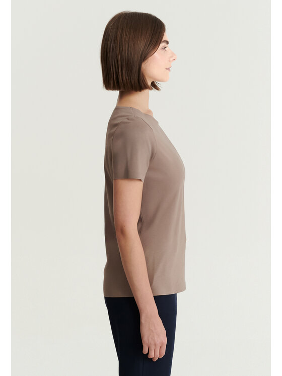 TATUUM TATUUM Bluzka MIKAJA Brązowy Classic Fit