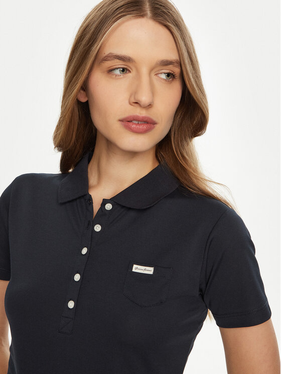 Guess Guess Polo W5RP47 KARS2 Granatowy Regular Fit