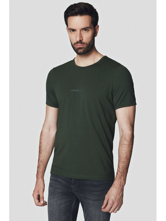 Lancerto Lancerto T-Shirt Calum TS073124000017 Zielony Regular Fit