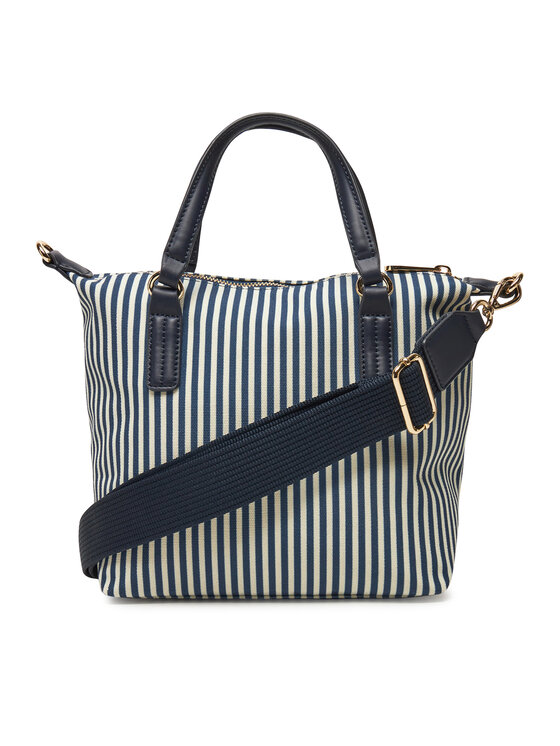Tommy Hilfiger Tommy Hilfiger Táska Poppy Summer Small Tote AW0AW17202 Sötétkék