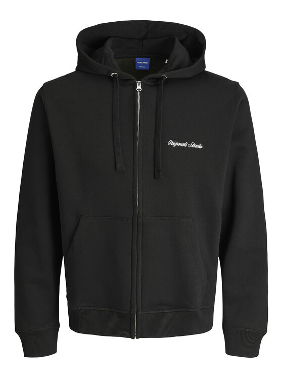 Jack & Jones Jack & Jones Mikina Norrebro Emb 12282901 Čierna Regular Fit