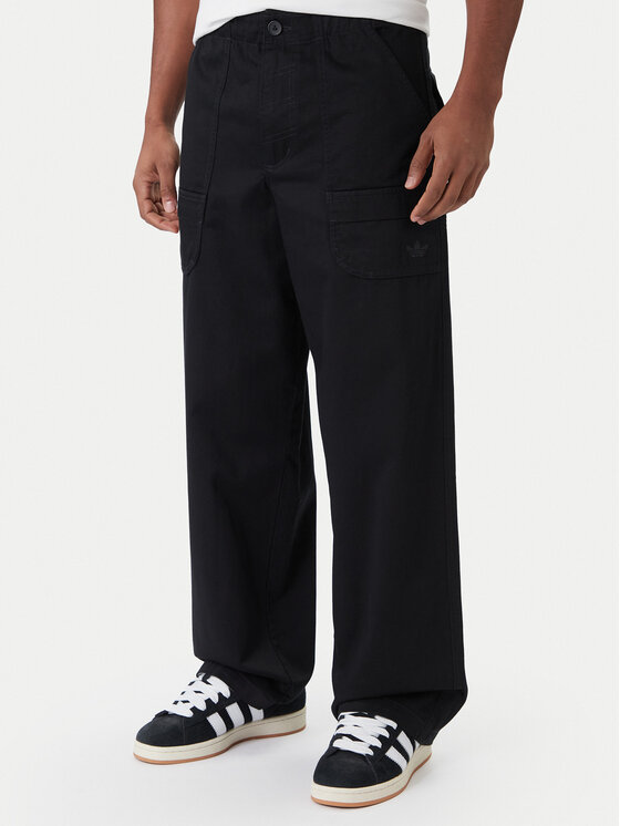 adidas adidas Szövet nadrág Premium Essentials JY2636 Fekete Loose Fit