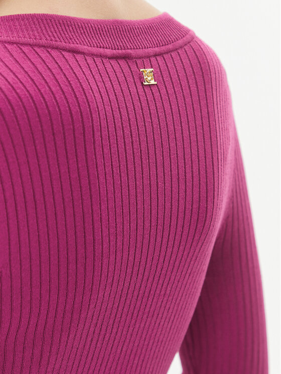 PINKO Pinko Sukienka dzianinowa Coccodrillo 102023 A18P Różowy Regular Fit