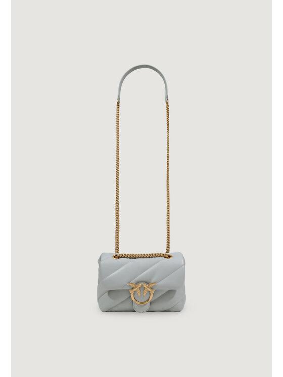 PINKO PINKO Τσάντα LOVE PUFF MINI CL SHEEP NAPPA Γκρι