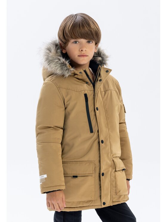 MINOTI MINOTI Kurtka zimowa 19coat72 Beżowy Regular Fit