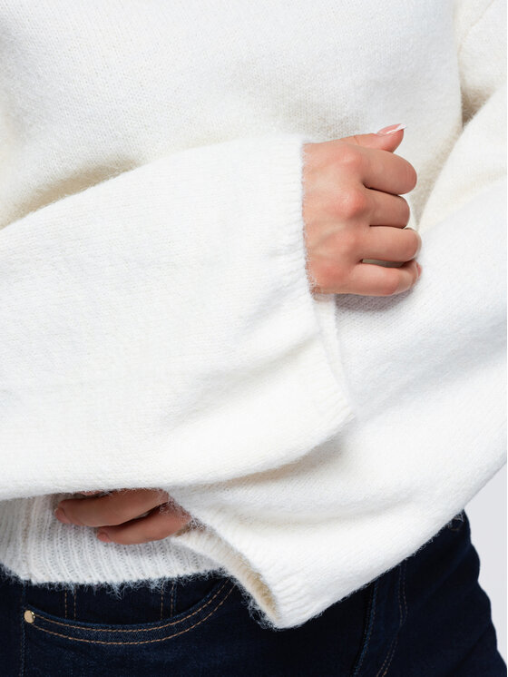 Ombre Ombre Svetr OW-SW-E0062 Světle béžová Relaxed Fit