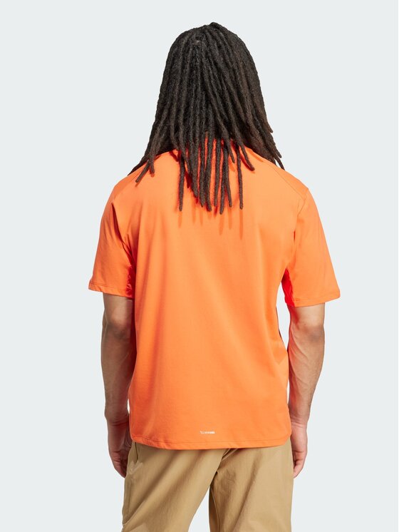 adidas adidas Koszulka techniczna 140907 Pomarańczowy Regular Fit
