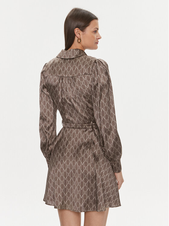 Marciano Guess Marciano Guess Každodenní šaty 4RGK37 7014A Hnědá Regular Fit