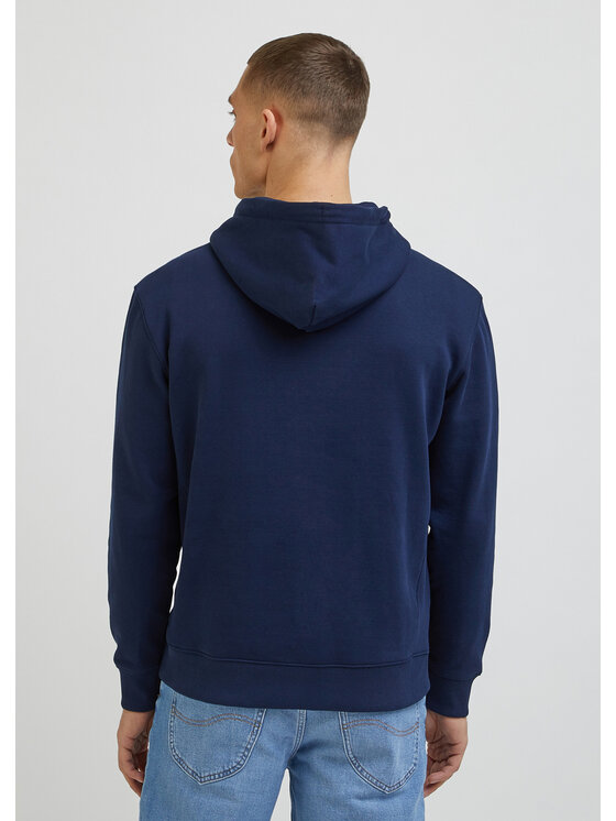 Lee Lee Felpa PLAIN HOODIE Blu Regular Fit