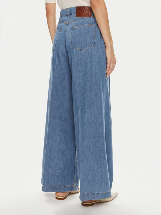 BOSS Boss Farmer 50509285 Kék Wide Leg
