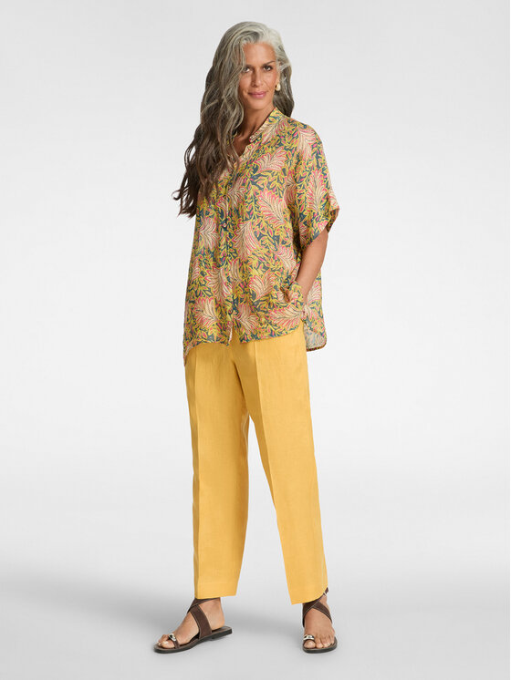Elena Mirò Elena Mirò Pantaloni di tessuto P007P000494N018 Giallo Regular Fit