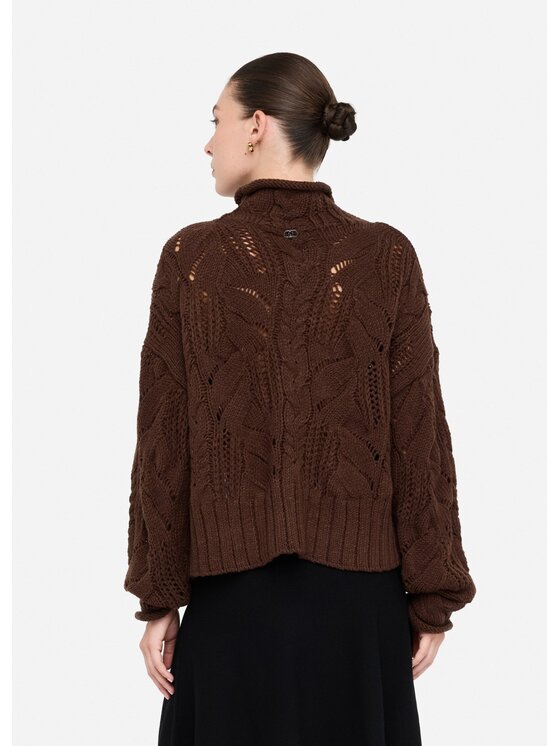 Liu Jo Liu Jo Maglione MF5451MA37R90915 Marrone Regular Fit