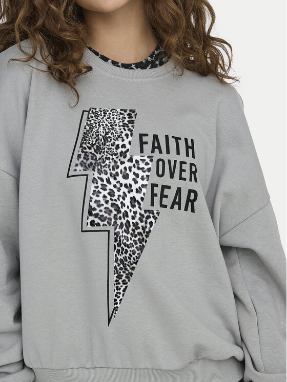ONLY ONLY Sweatshirt Runa 15313683 Grau Regular Fit