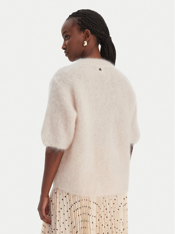 Dixie Dixie Sveter M277Y101A Écru Relaxed Fit