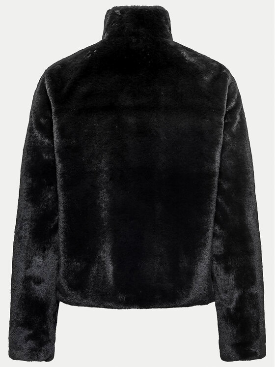 ONLY ONLY Pelzmantel Newvida 15295423 Schwarz Regular Fit