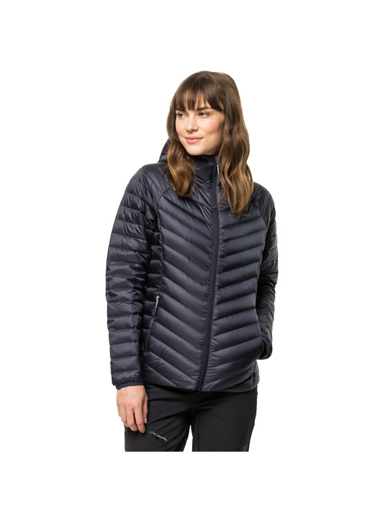 Jack Wolfskin Jack Wolfskin Kurtka outdoor Jack Wolfskin Passamani Down Hoody W Szary Regular Fit