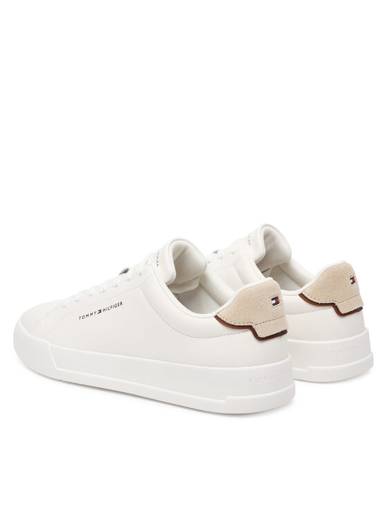 Tommy Hilfiger Tommy Hilfiger Snīkeri Th Court Lth Detail Ess FM0FM05367 Balts