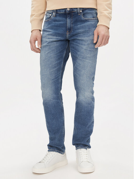 Calvin Klein Jeans Jeans Hlače Slim J30J324201 Mornarsko Modra Slim Fit