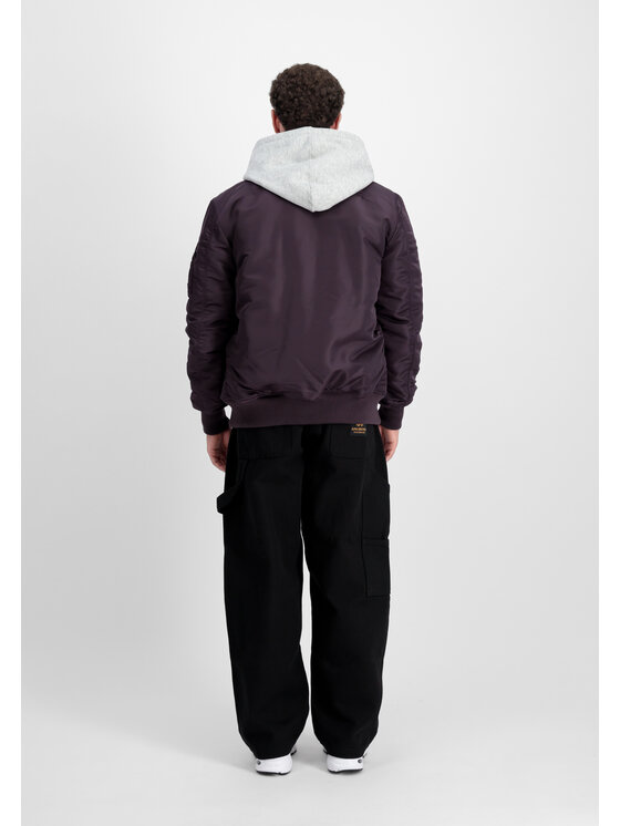 Alpha Industries Alpha Industries Kurtka bomber MA-1 VF 59 Long Fioletowy Slim Fit