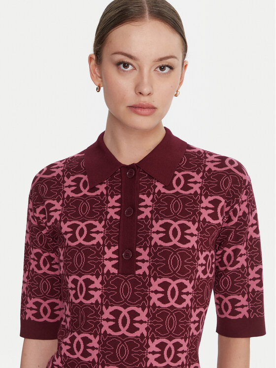 PINKO PINKO Trikotāžas kleita Nothing 106039 A2YD Bordo Regular Fit
