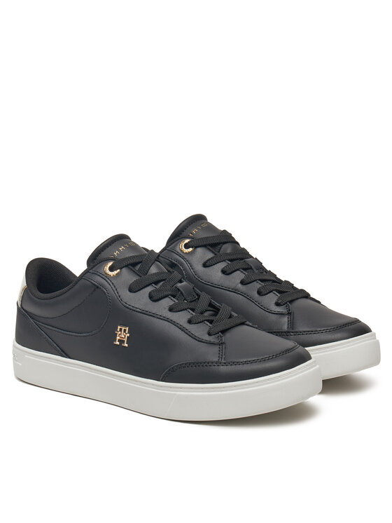Tommy Hilfiger Tommy Hilfiger Sneakersy Essential Chic Court Sneaker FW0FW08322 Černá