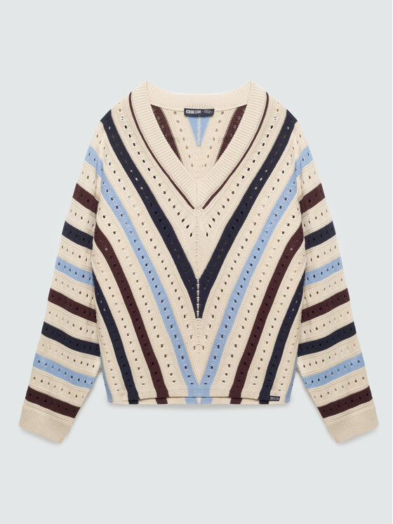 BIG STAR BIG STAR Sweter VIKALIA Kolorowy Comfort Fit
