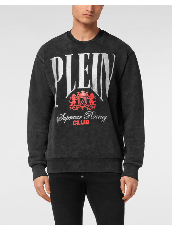PHILIPP PLEIN PHILIPP PLEIN Bluza 22623 Czarny Regular Fit