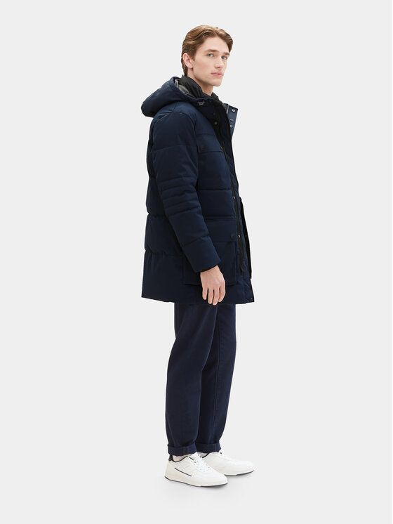 Tom Tailor Tom Tailor Pehelykabát 1037359 Sötétkék Regular Fit