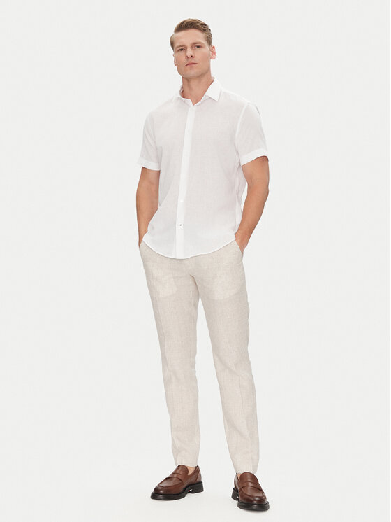 JOOP! JOOP! Košeľa 17 JSH-209Pit 30047056 Écru Slim Fit