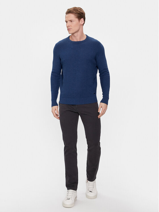 Bugatti Bugatti Pullover 7400 25521 Blau Regular Fit
