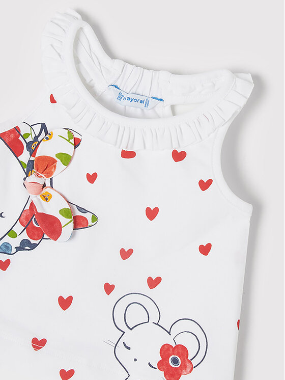 Completo top e pantaloncini 1242 Multicolore