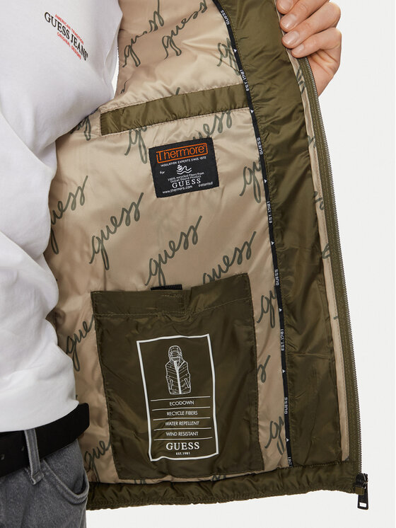 Guess Guess Sportisks veste M4YN21 WG9P2 Zaļš Regular Fit