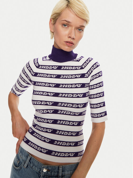 2NDDAY 2NDDAY Sweater Matt 2245345404 Kék Slim Fit
