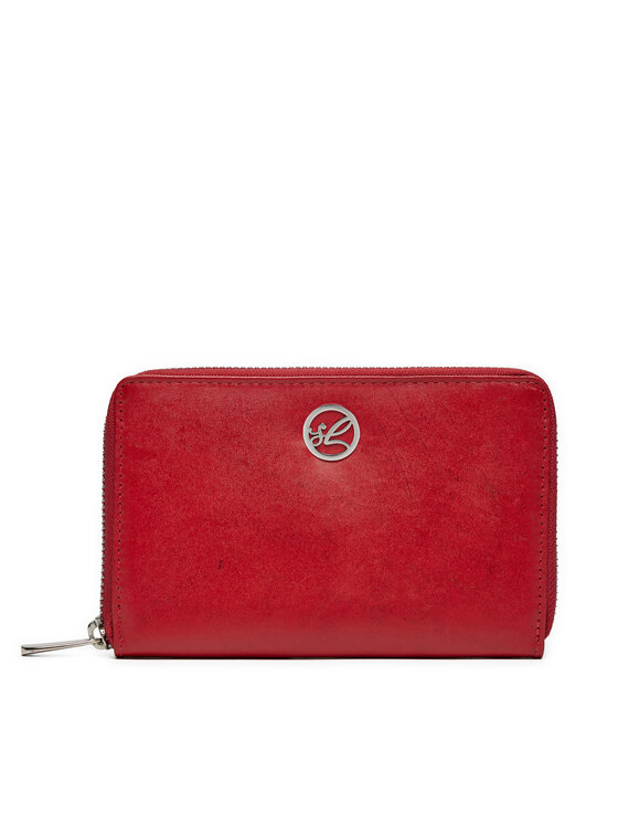 Semi Line Semi Line Portafoglio grande da donna P8271-2 Rosso