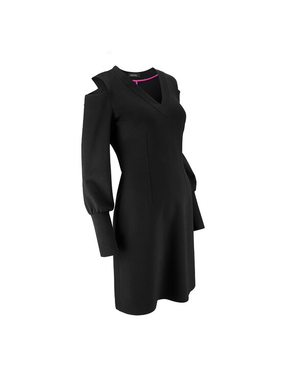 La Mania La Mania Abito da cocktail CAUCA Nero Classic Fit